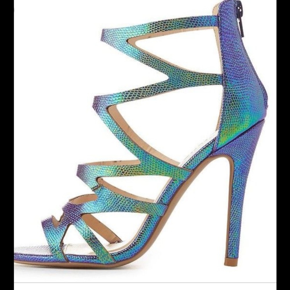 MERMAID / IRIDESCENT HIGH HEEL SANDAL